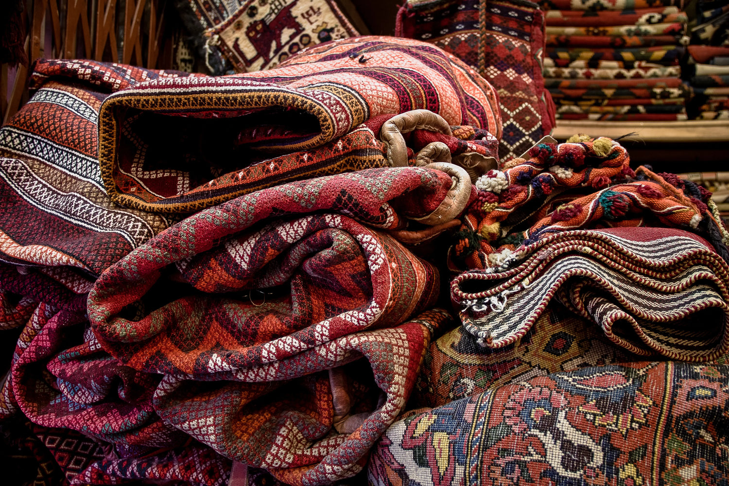 “Authentic Persian handmade kilim rug with vibrant tribal wool patterns, flat-weave design, and traditional geometric motifs.”